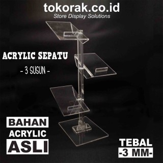 ACRYLIC SEPATU 3 SUSUN